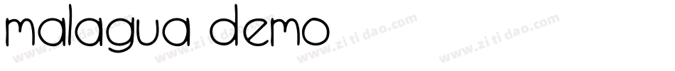 Malagua Demo字体转换